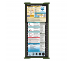 WhiteCoat Clipboard® Trifold - Army Green Primary Care Edition